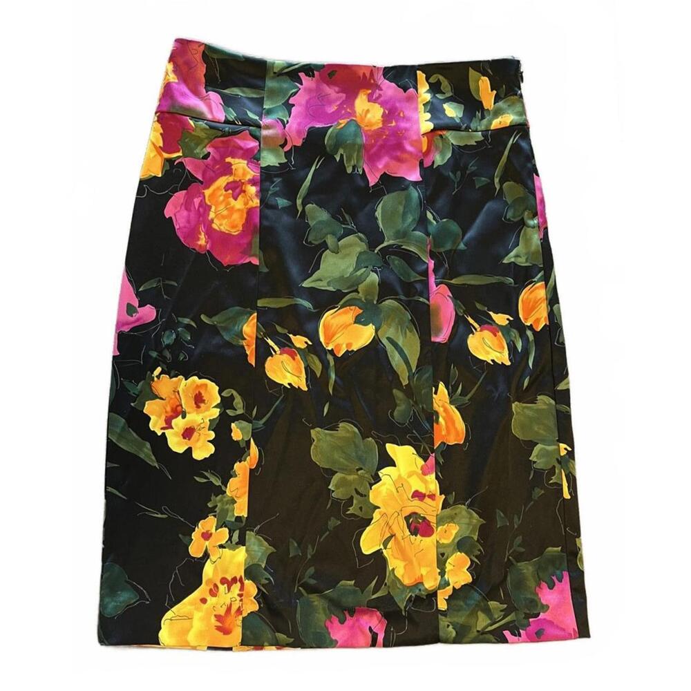 NY Collection Floral Print Women's Skirt Size 4